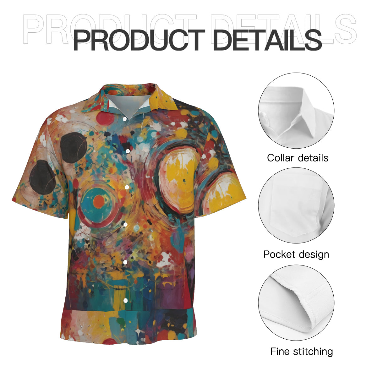 Crazy Design Men's Casual Shirt|Polyester