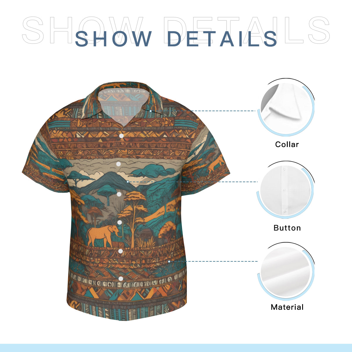 Beautiful Landscape All-Over Print Hawaiian Shirt(No chest pocket) | Polyester