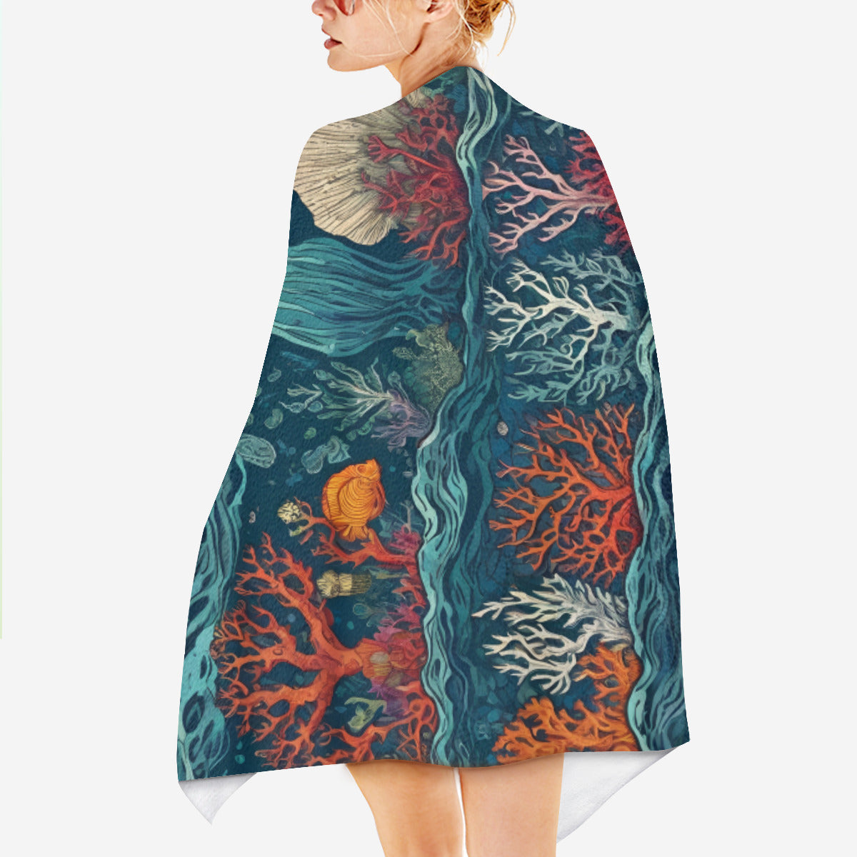 Under Sea Beauty Beach towel (comfortable model)|Polyester