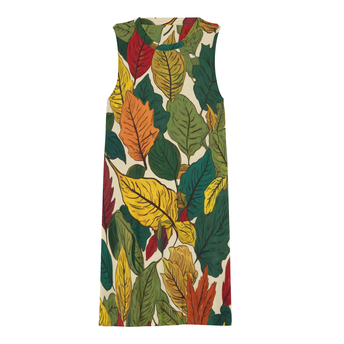 Awesome Leaves Women's Casual Dress | Polyester