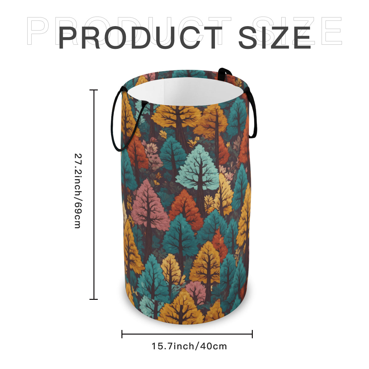 Beautiful Floral Large Capacity Foldable Laundry Basket | Polyester