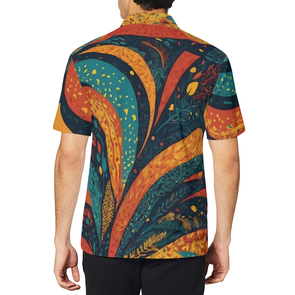 Abstract Beauty Men's Premium POLO Shirt | 95% Polyester+5% Spandex