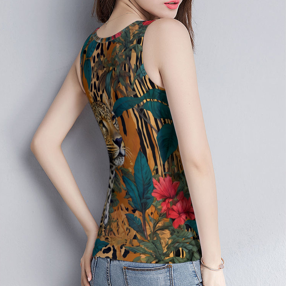Warrior Leopard Women's Casual Vest|Polyester
