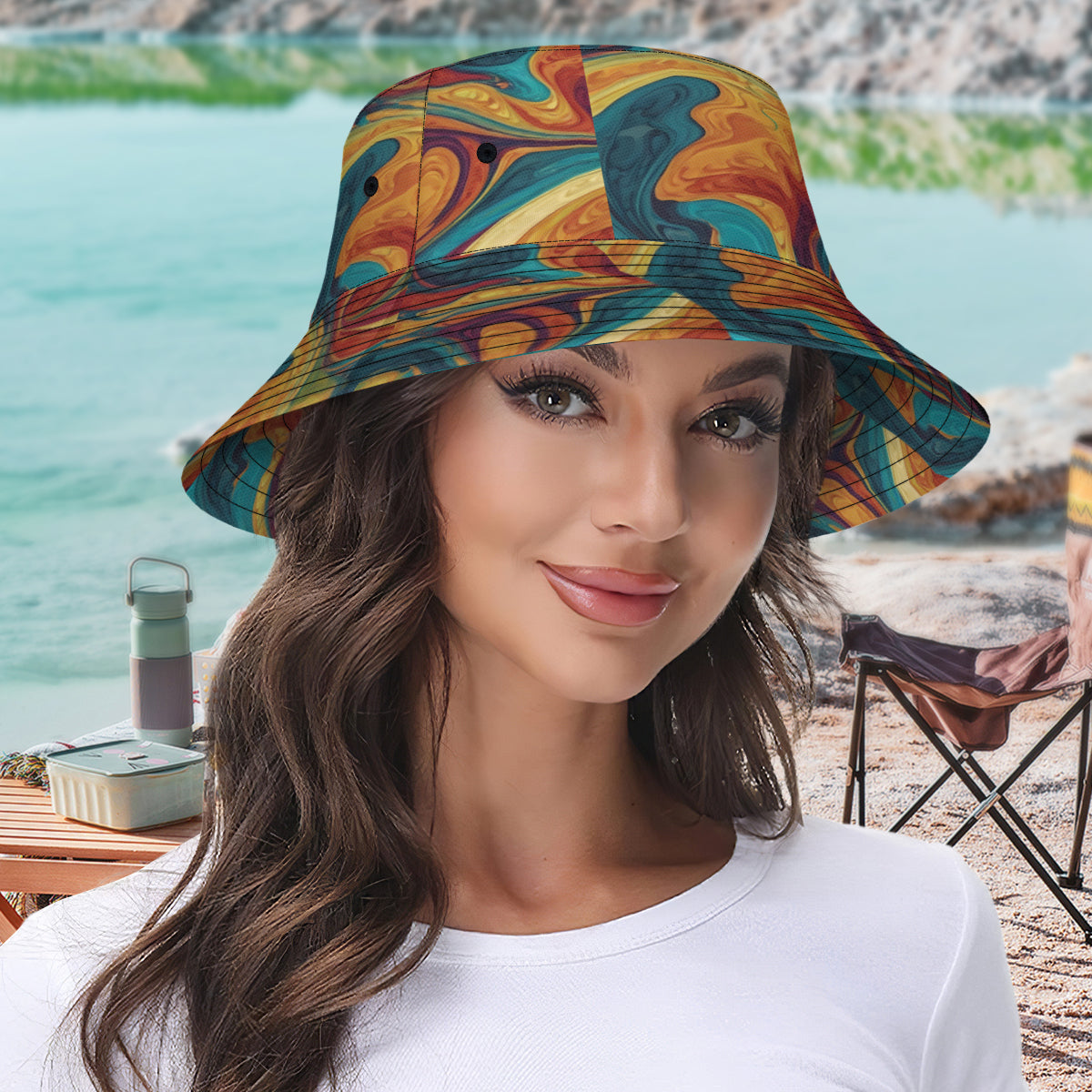 Colorful Design Fisherman Hat | Polyester