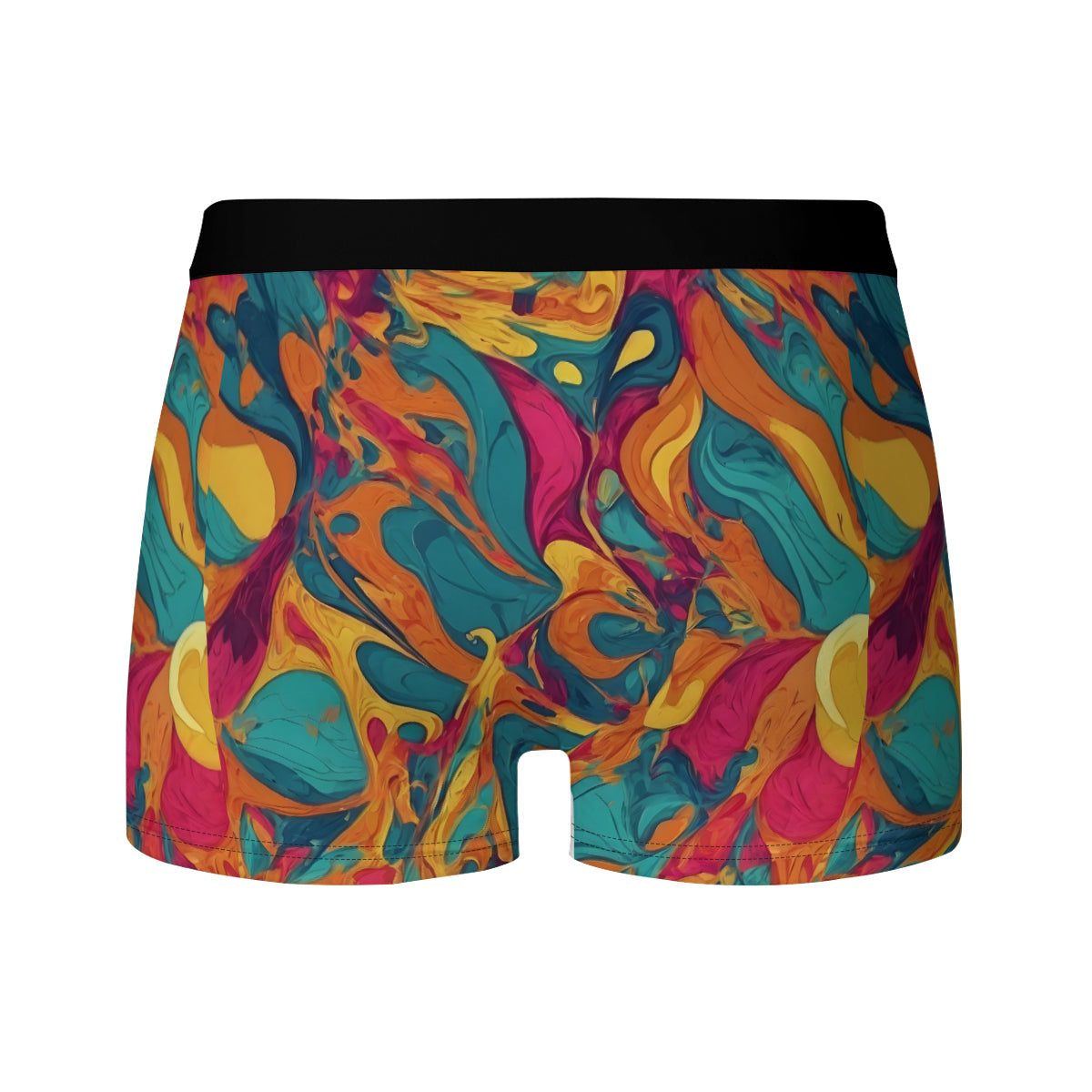 Colorful Pattern Men's Underwear (Front and Back Design)丨Polyester