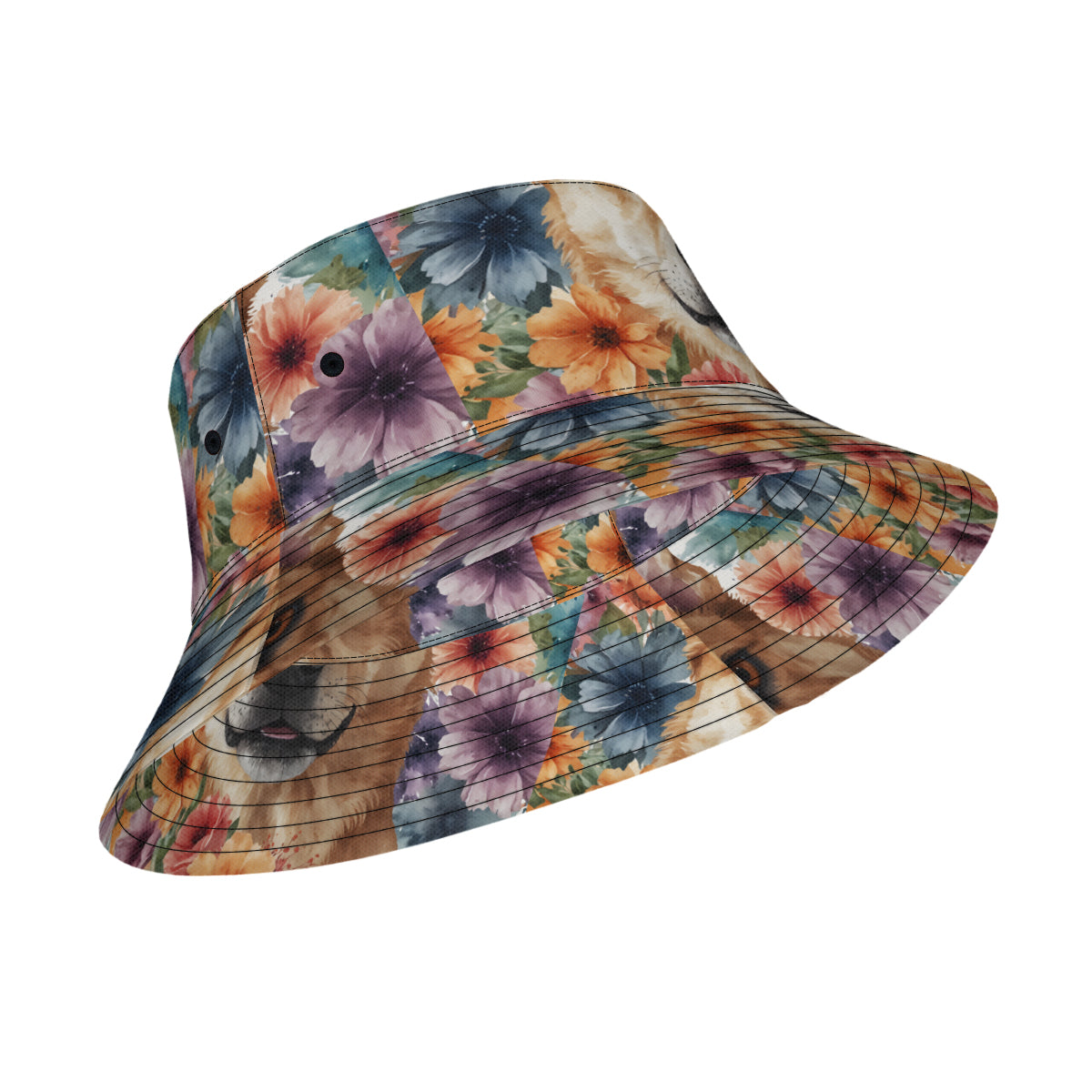 Dog Lovers Double-Sided All-Over Print Fisherman Hat | Polyester