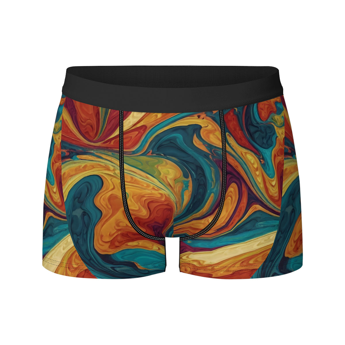Colorful Design Men's Underwear (Front and Back Design)丨Polyester