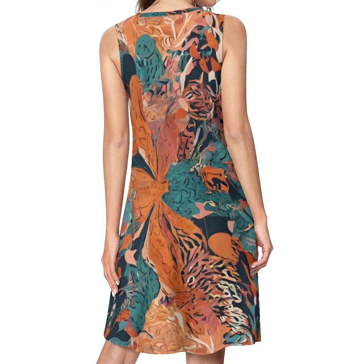 Abstract Vibes Women's Casual Dress | Polyester