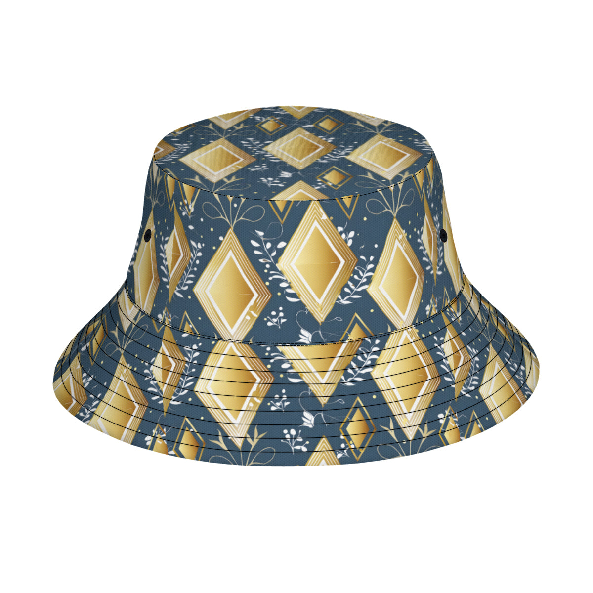 Abstract Gold Fisherman Hat