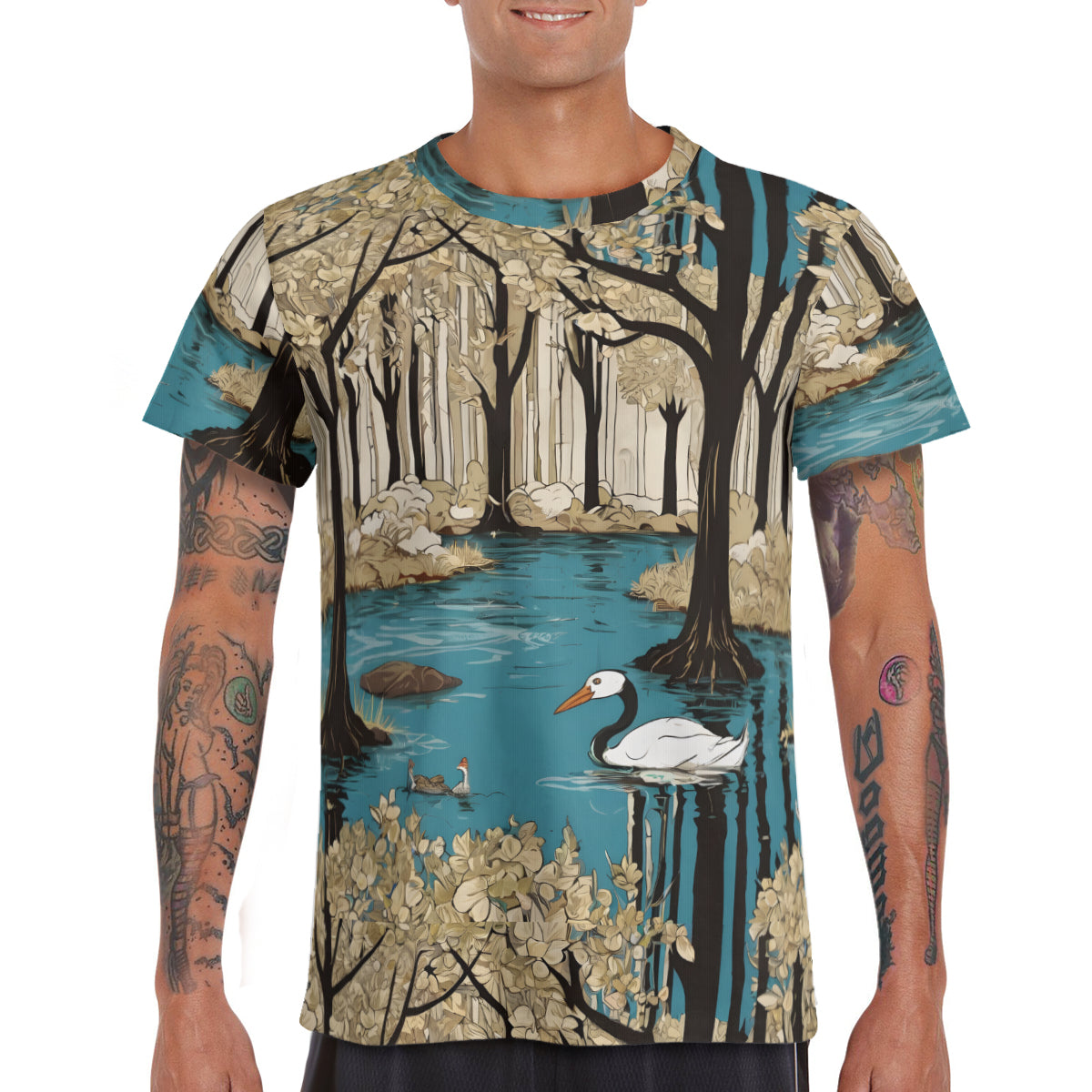 Landscape Wonder Men's Comfort T-Shirt | 190GSM 95%Polyester 5%Spandex