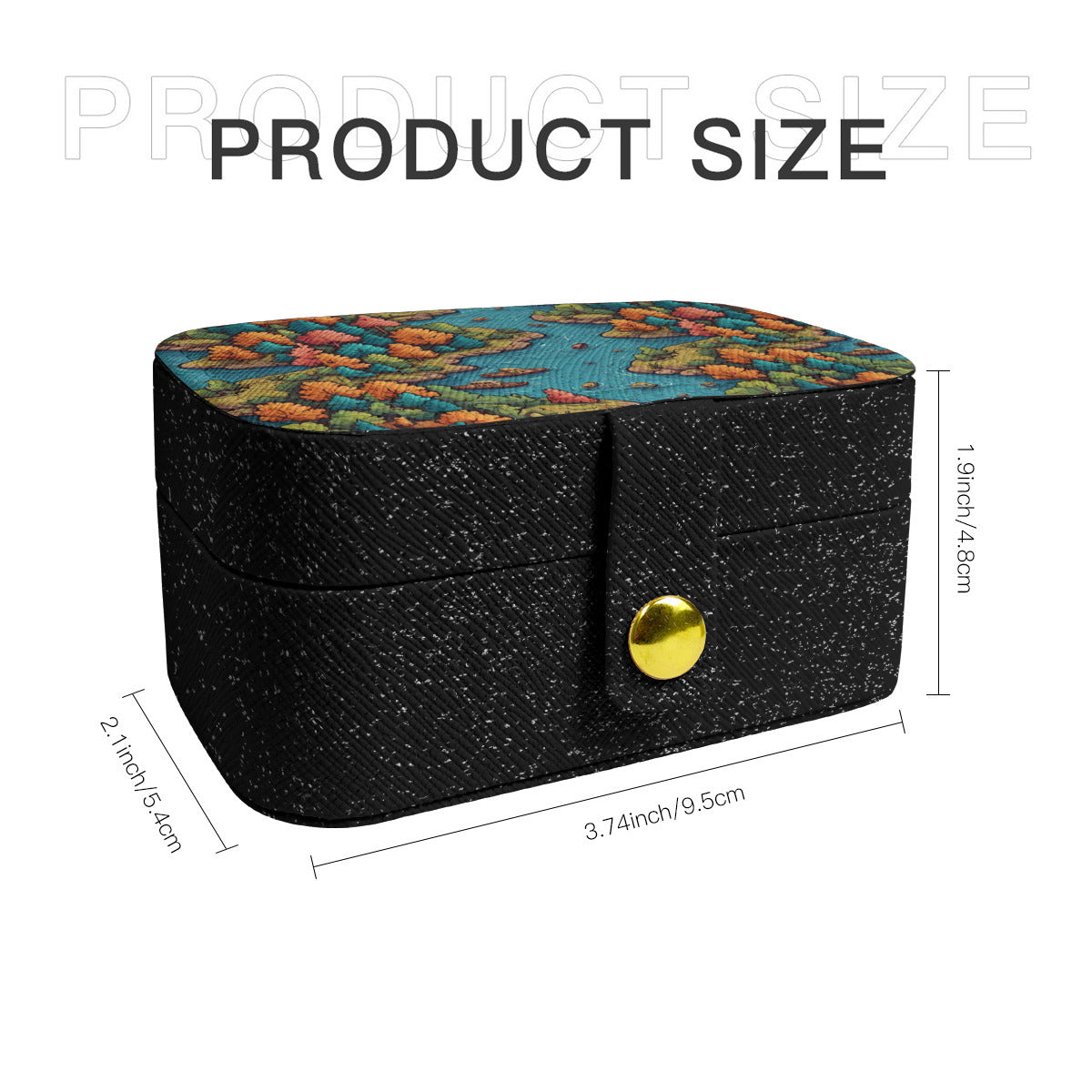 River Front Design Personalized Portable Jewelry Box | PU