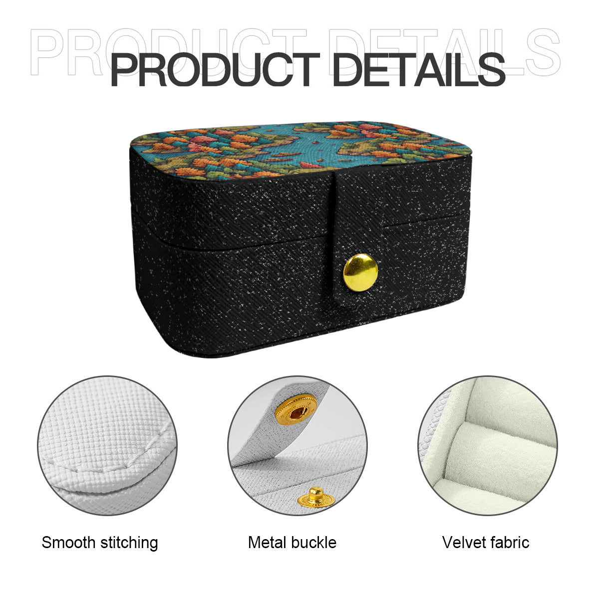 River Front Design Personalized Portable Jewelry Box | PU