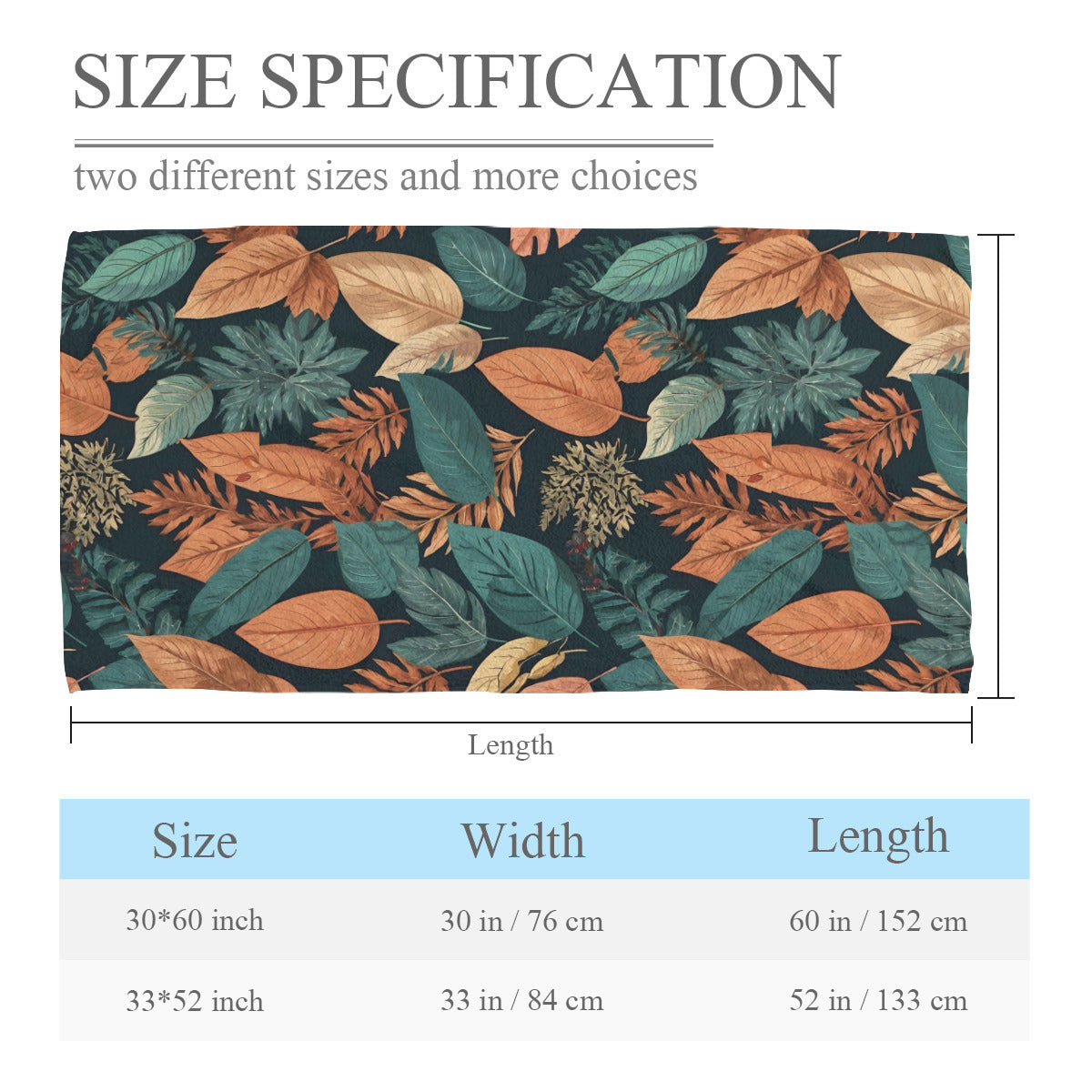 Colorful Leaves Beach towel (comfortable model)|Polyester