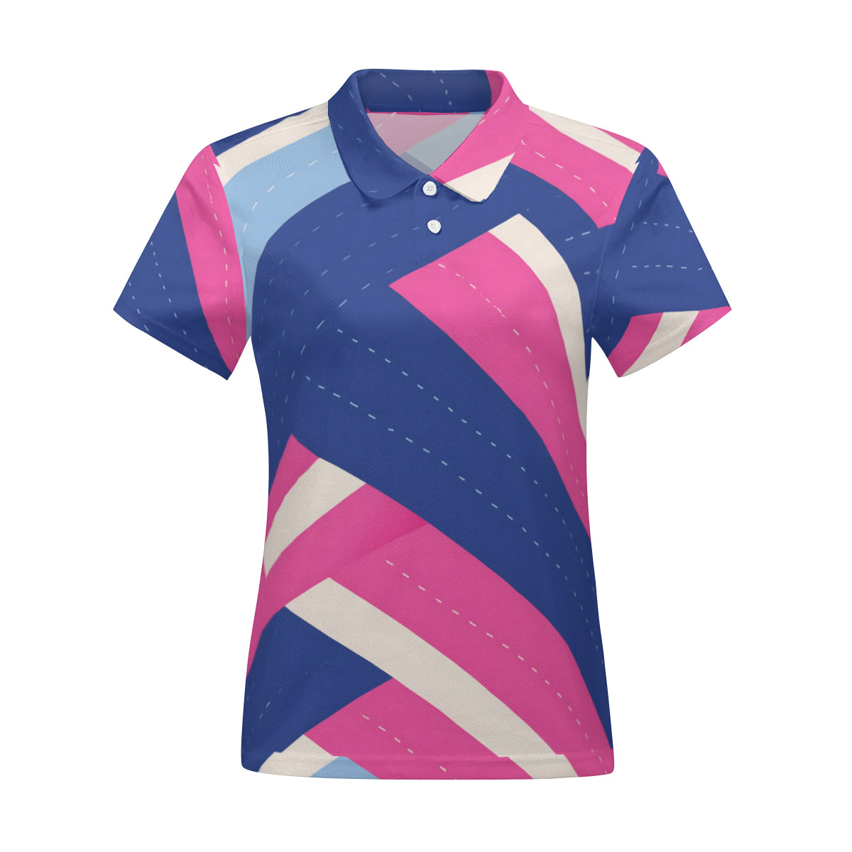 Abstract Beauty Women's Short-Sleeved Polo Shirt