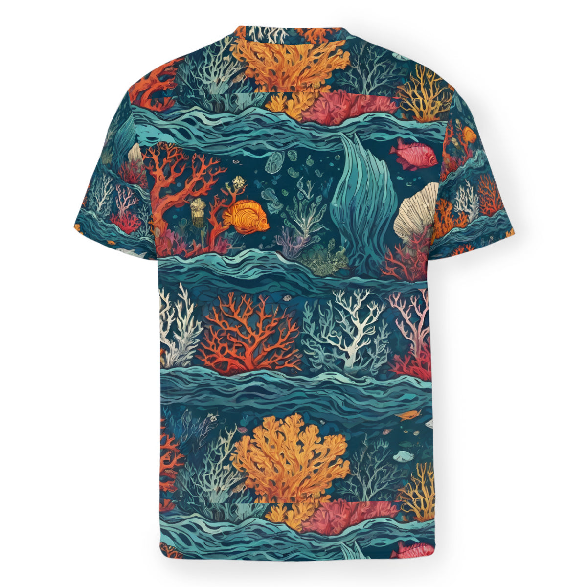 Under Sea Beauty Men's O-Neck European Size T-Shirt | 220GSM Cotton