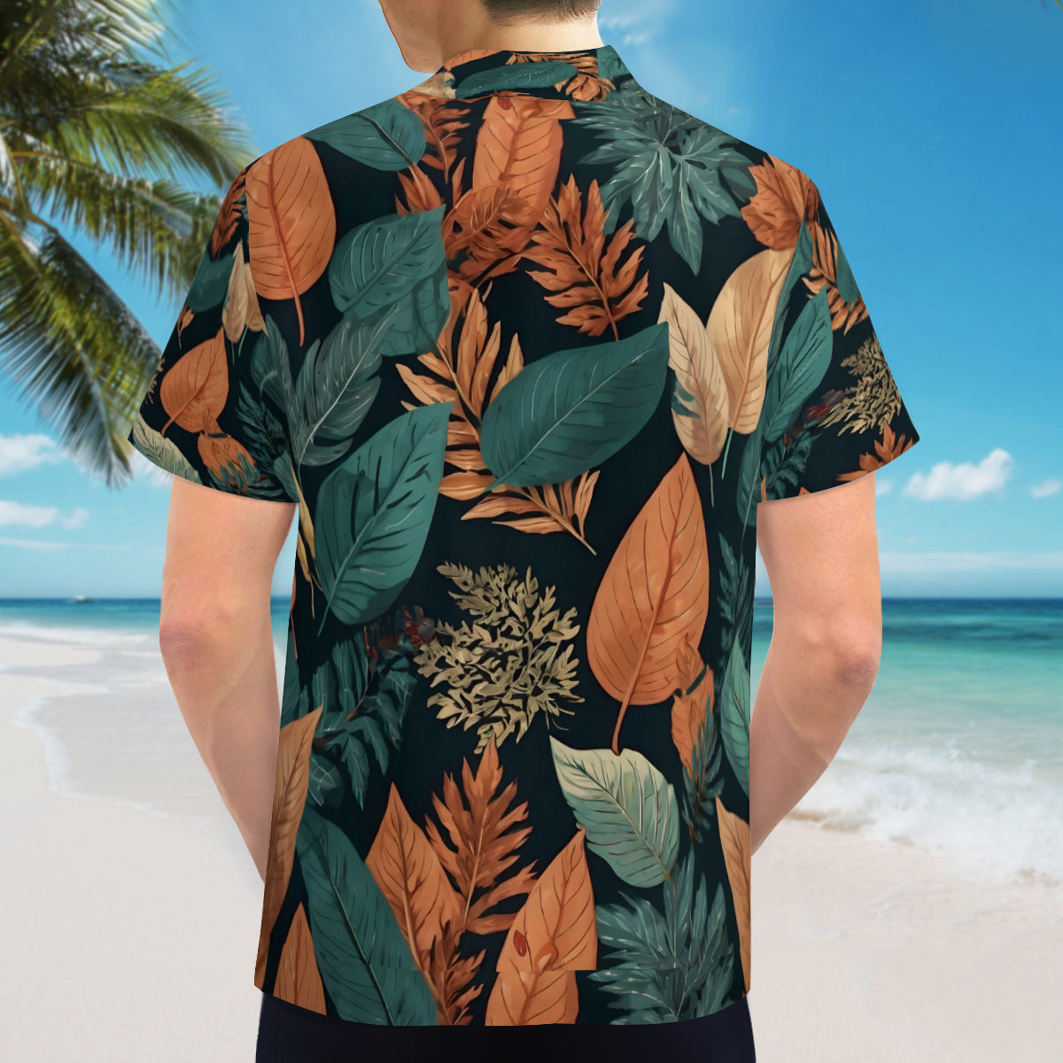 Colorful Leaves All-Over Print Hawaiian Shirt | Polyester