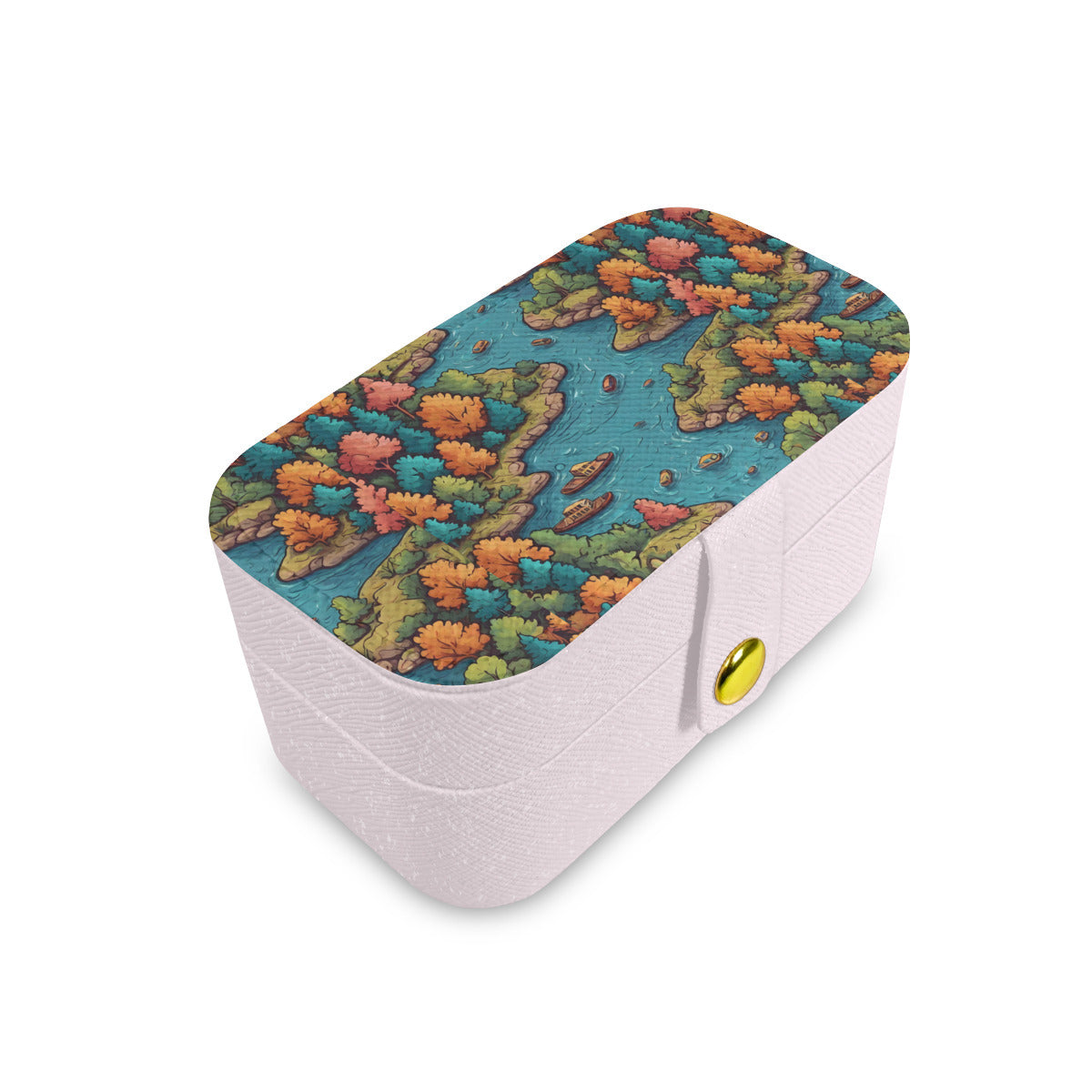 River Front Design Personalized Portable Jewelry Box | PU