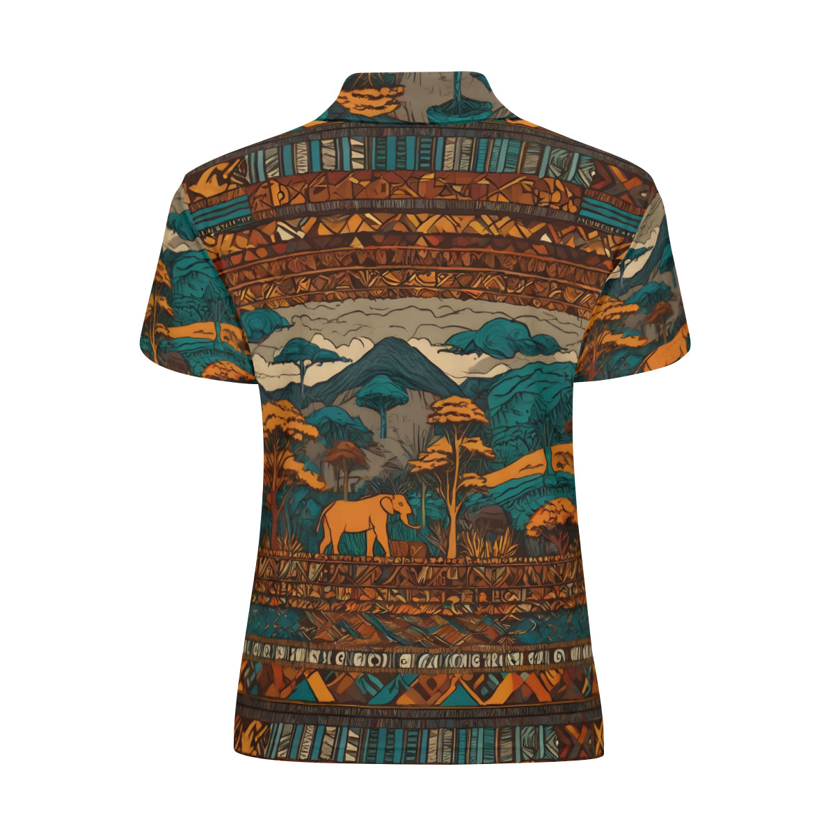Beautiful Landscape Women's Short-Sleeved Polo Shirt