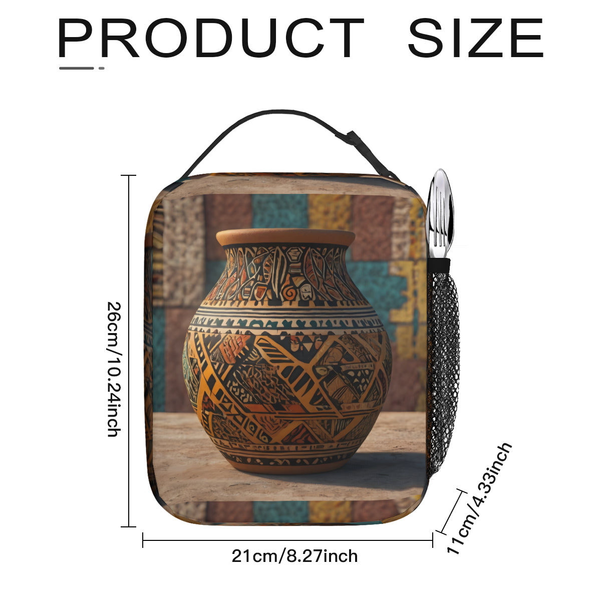 Golden Pot Portable Handheld Insulated Lunch Bag|Oxford Cloth