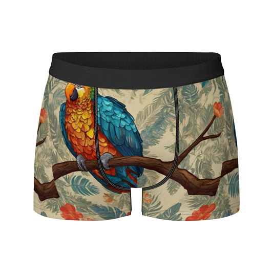 Parrot Design Men's Underwear (Front and Back Design)丨Polyester