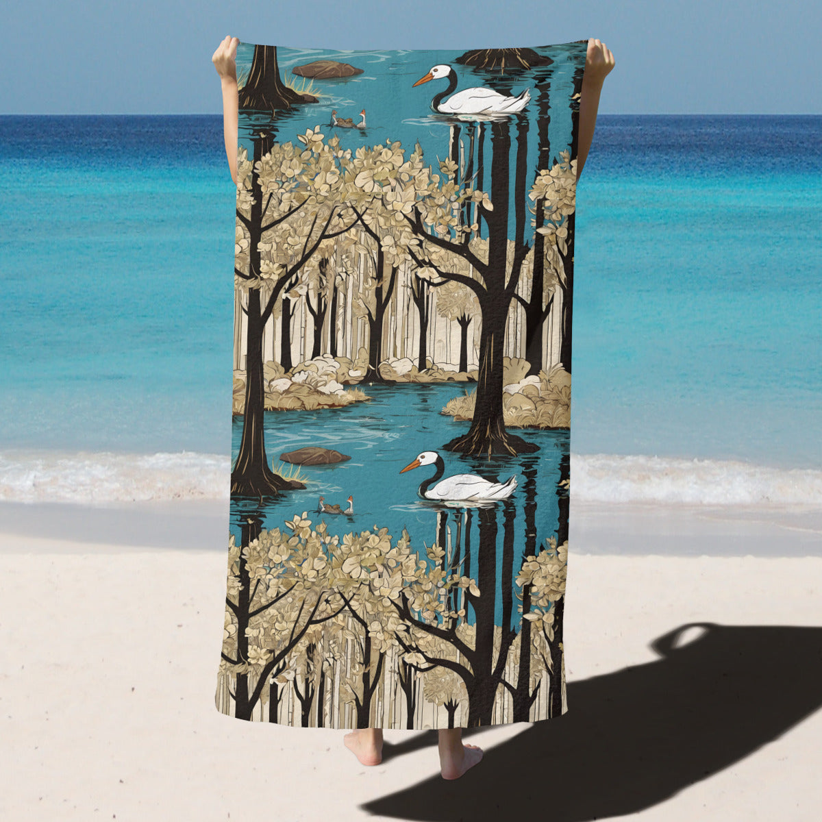 Landscape Wonder Beach towel (comfortable model)|Polyester