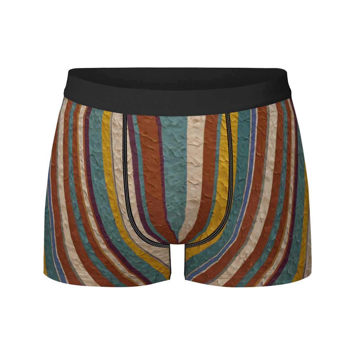 Strip Design Men's Underwear (Front and Back Design)丨Polyester