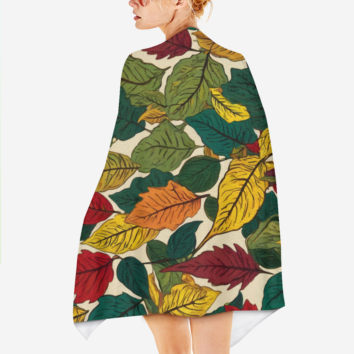 Awesome Leaves Beach towel (comfortable model)|Polyester
