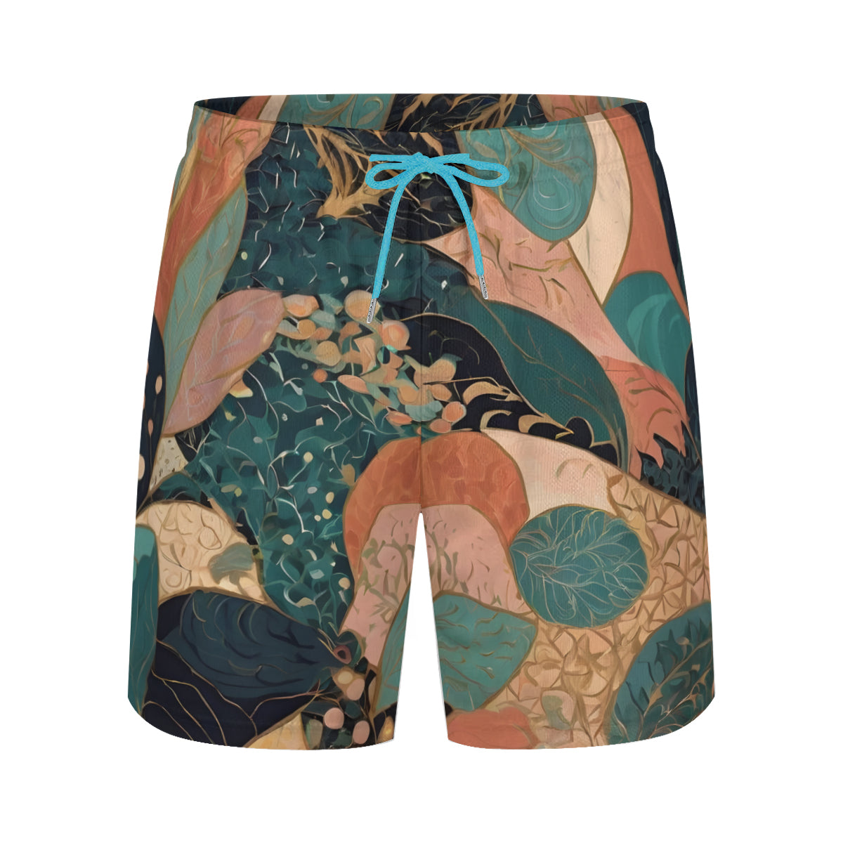 Abstract Wonder Men's Casual Shorts Double-Layer Sports Beach Shorts