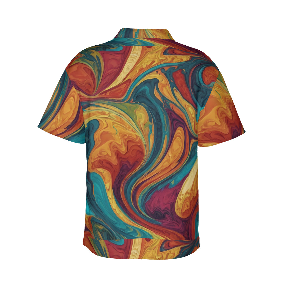 Colorful Design Men's Short-Sleeve Hawaiian Shirt