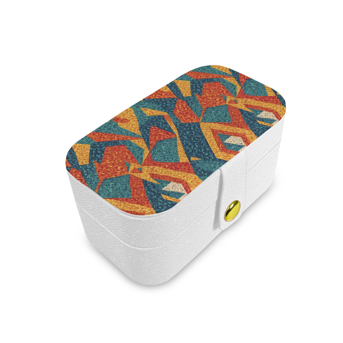 Abstract Pattern Personalized Portable Jewelry Box | PU