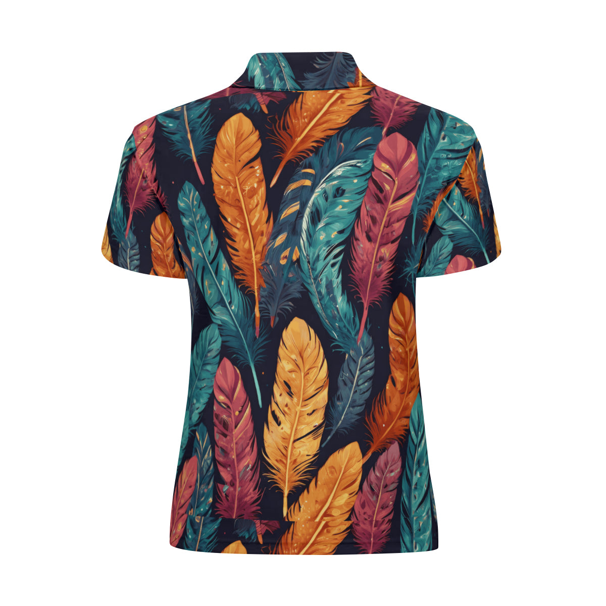 Ember Plums Women's Short-Sleeved Polo Shirt