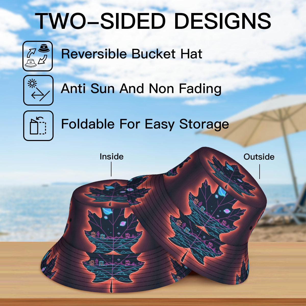 Smart Leave Fisherman Hat | Polyester