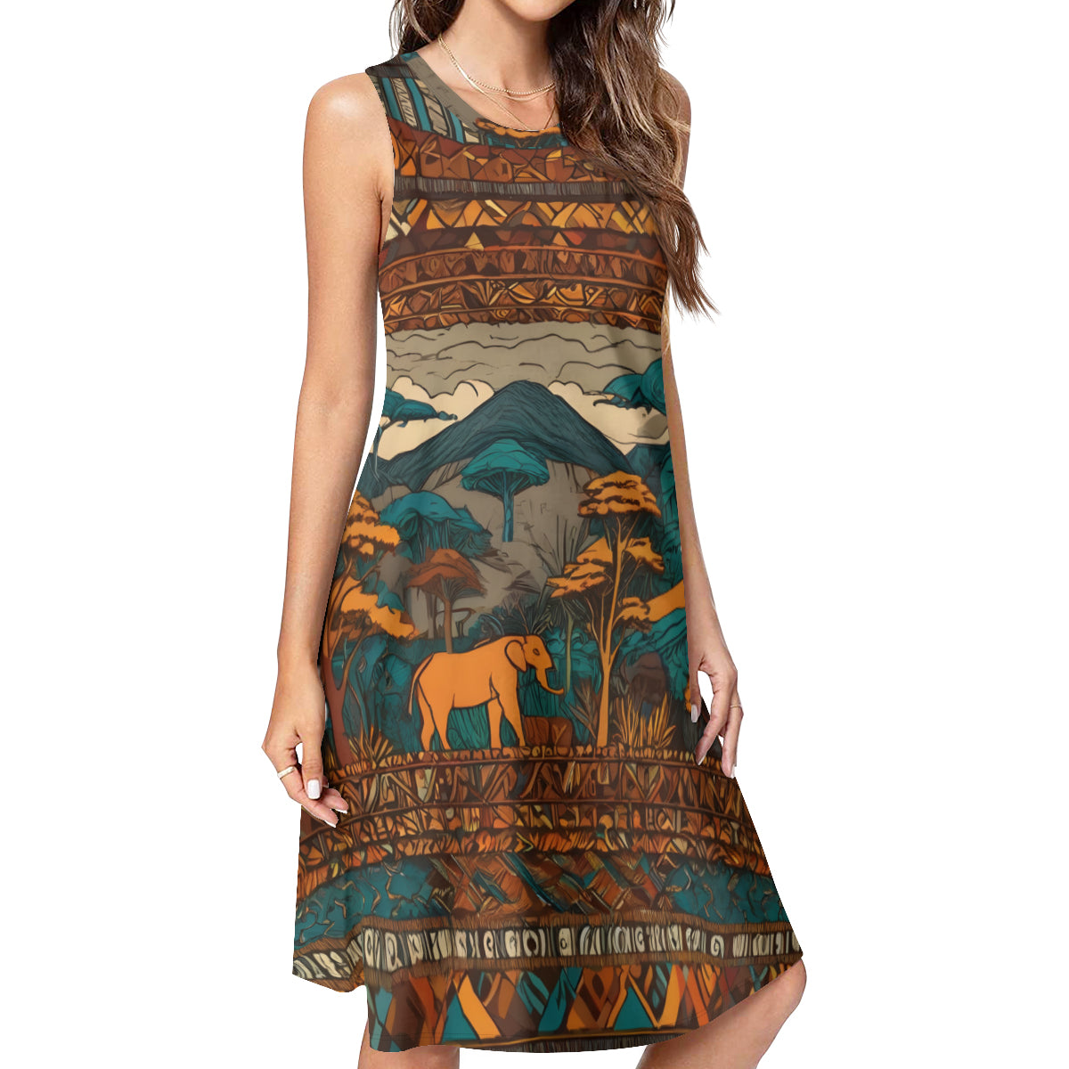 Beautiful Landscape Women's Casual Dress | Polyester