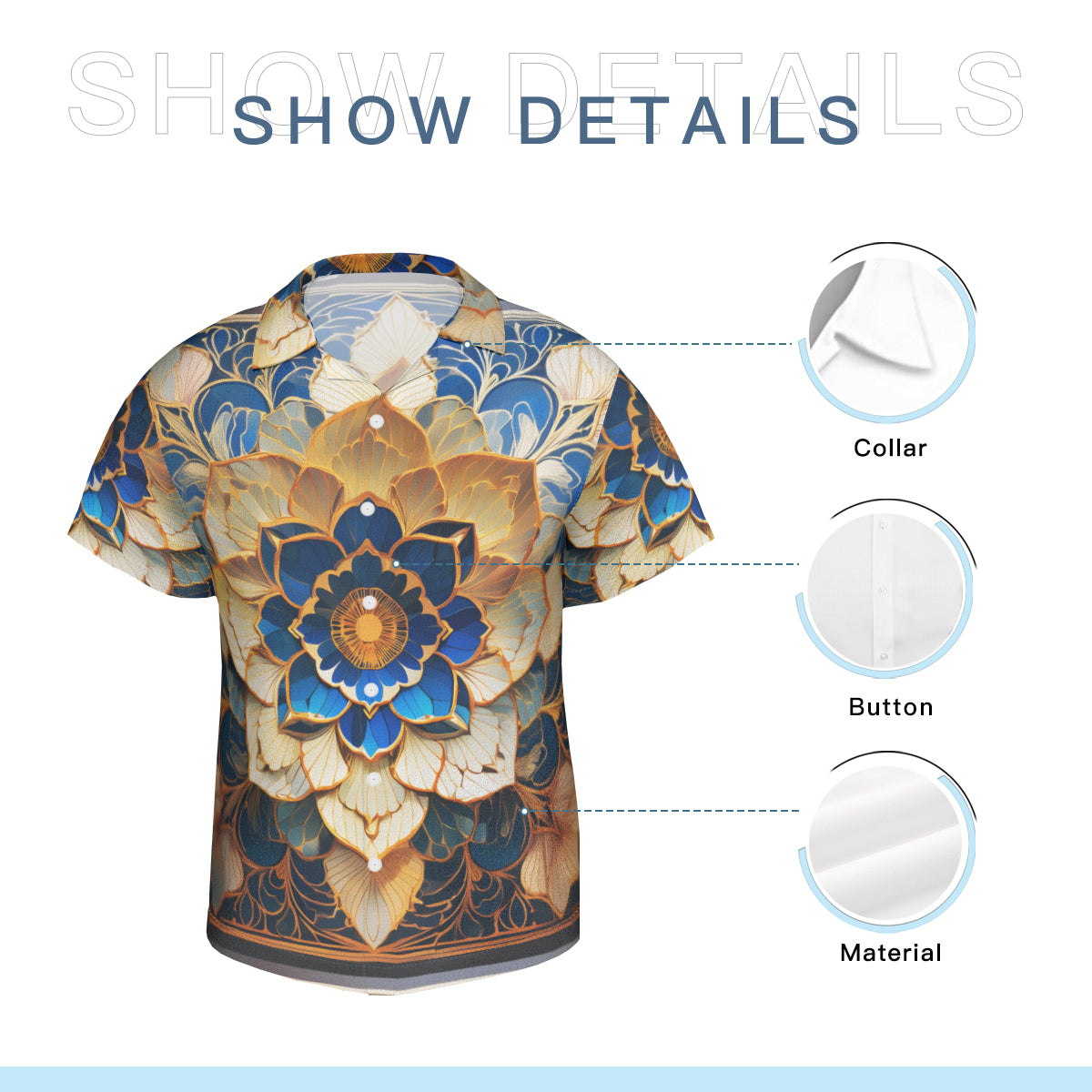 Elegant Floral Hawaiian Shirt