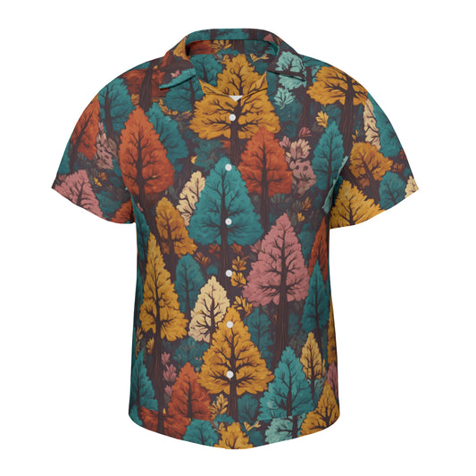 Beautiful Floral Hawaiian Shirt(No chest pocket) | Polyester