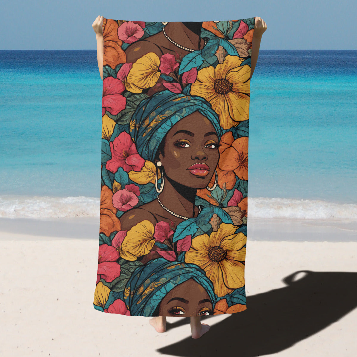Melanin Queen Beach towel (comfortable model)|Polyester