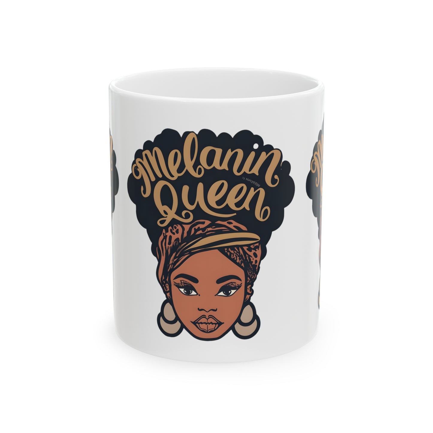 Melanin Queen Afrocentric Ceramic Mug, 11oz