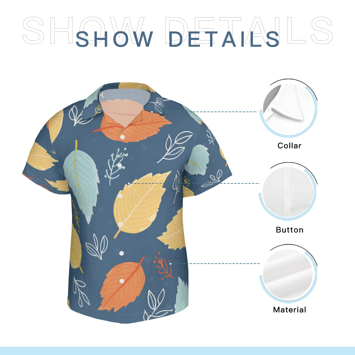 Beautiful Floral Hawaiian Shirt(No chest pocket) | Polyester