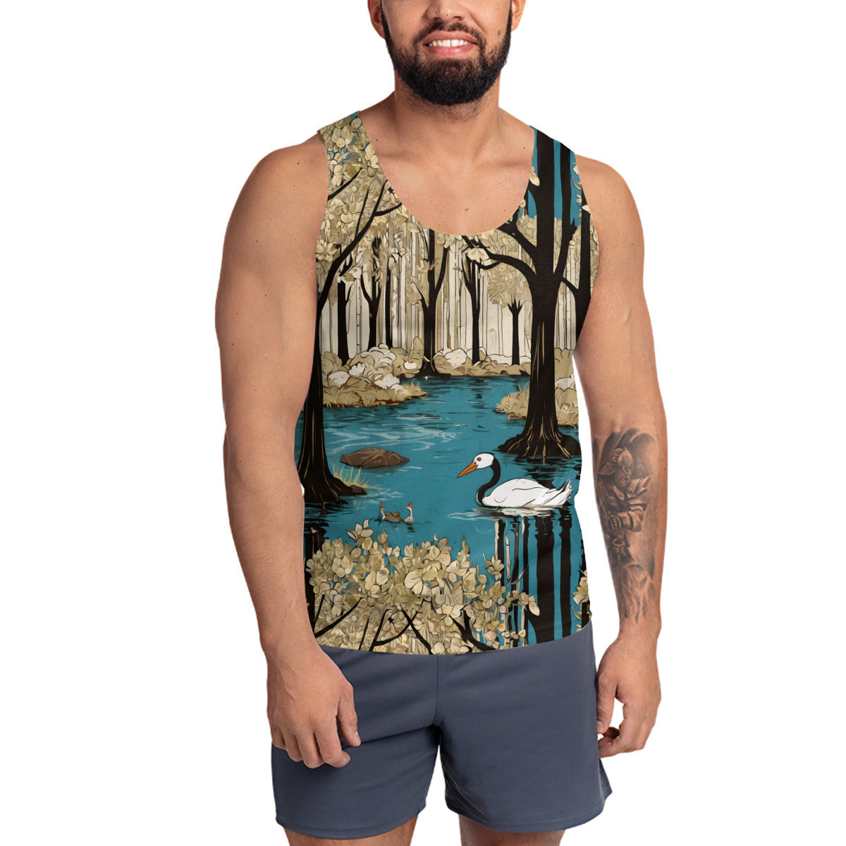 Landscape Wonder Men's Casual Vest|Polyester