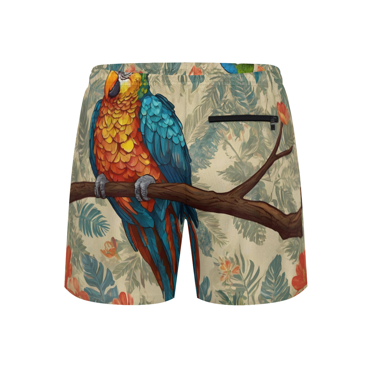 Parrot Design Short Sports Beach Shorts (Multifaceted Design) | Polyester