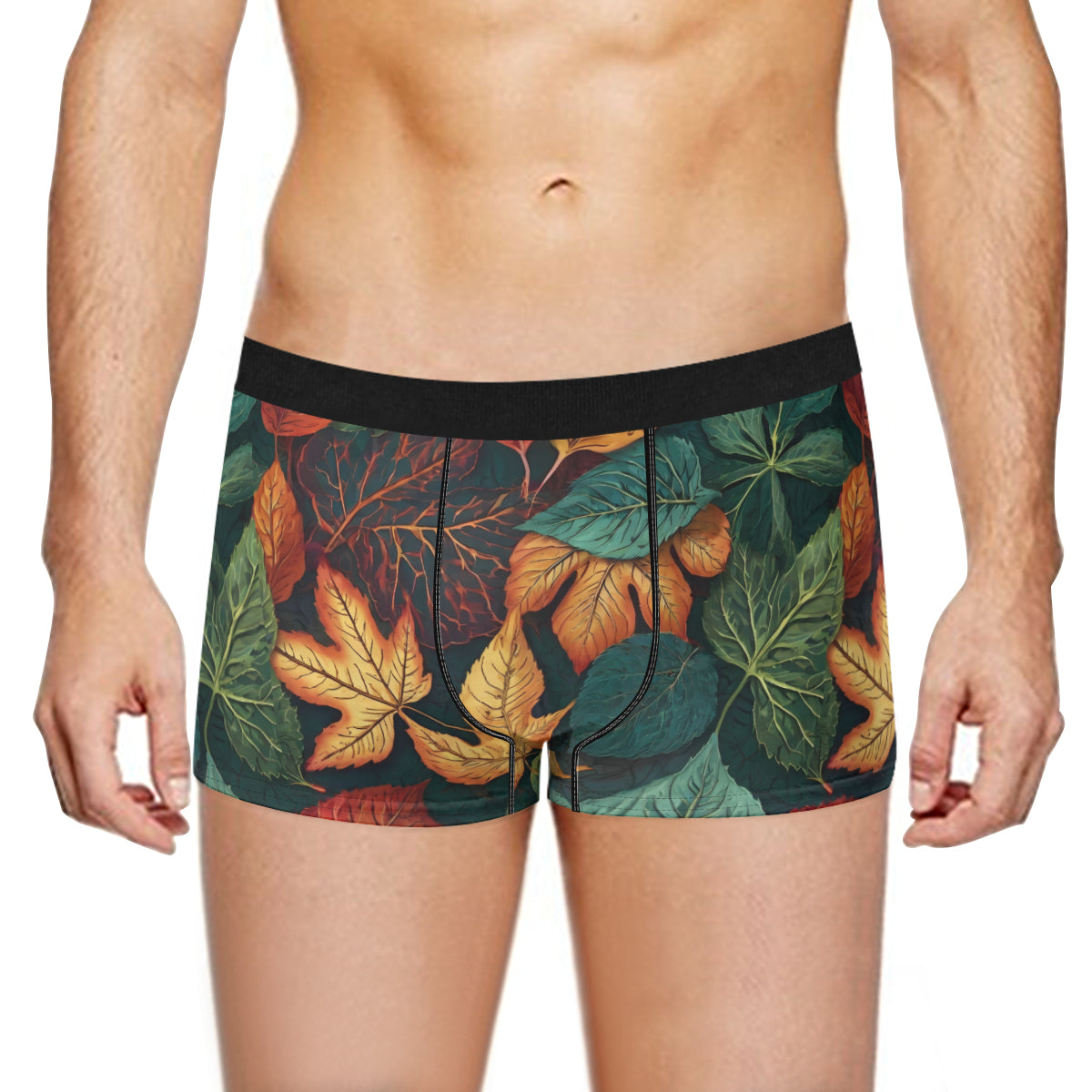 Floral Beauty Men's Underwear (Front and Back Design)丨Polyester