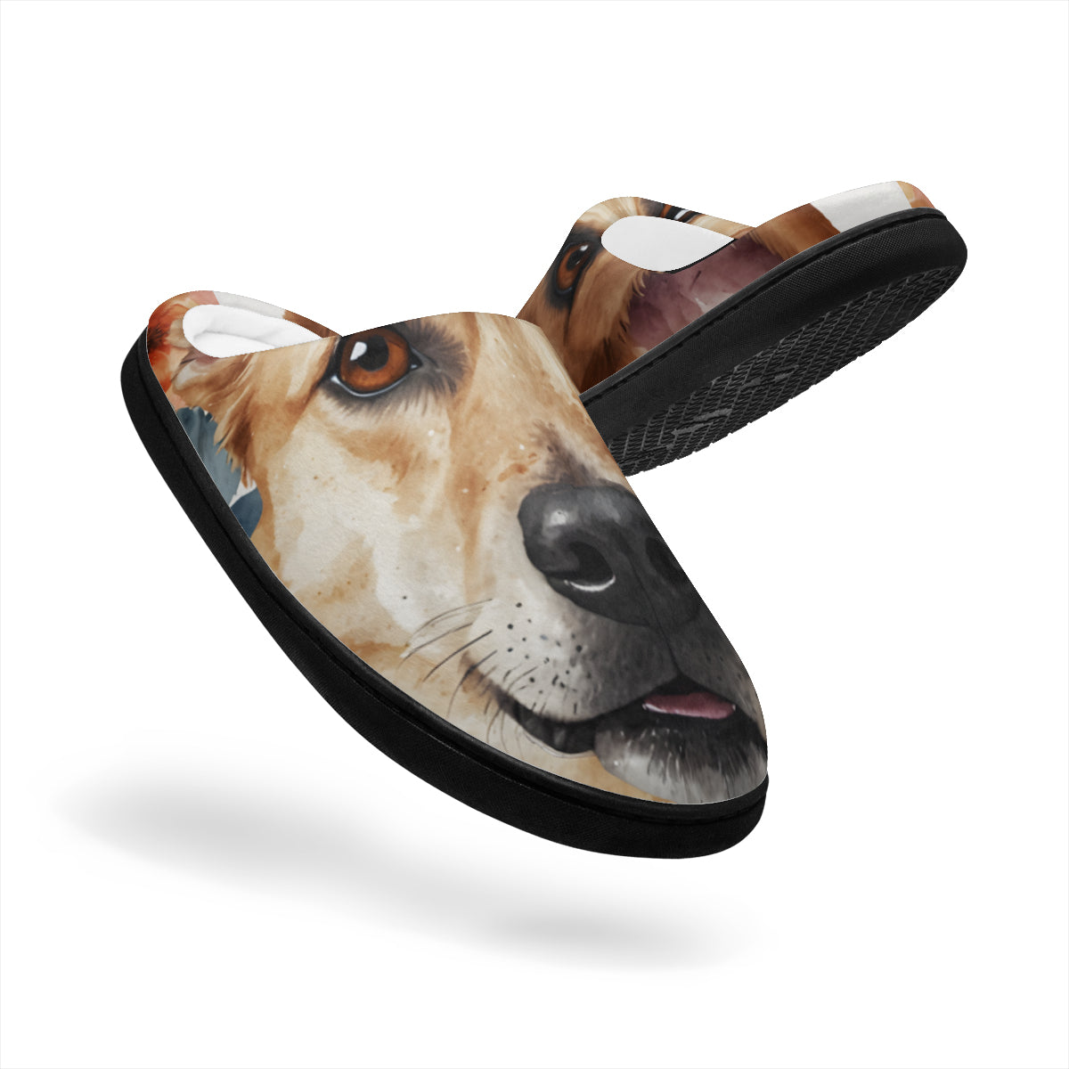 Dog Lovers Personalized Warm Cotton Slippers | Flannel