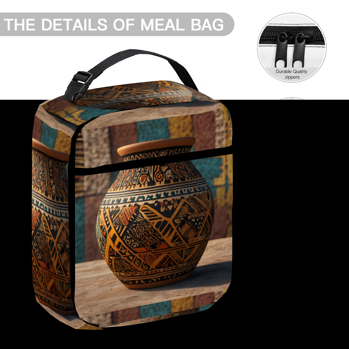 Golden Pot Portable Handheld Insulated Lunch Bag|Oxford Cloth