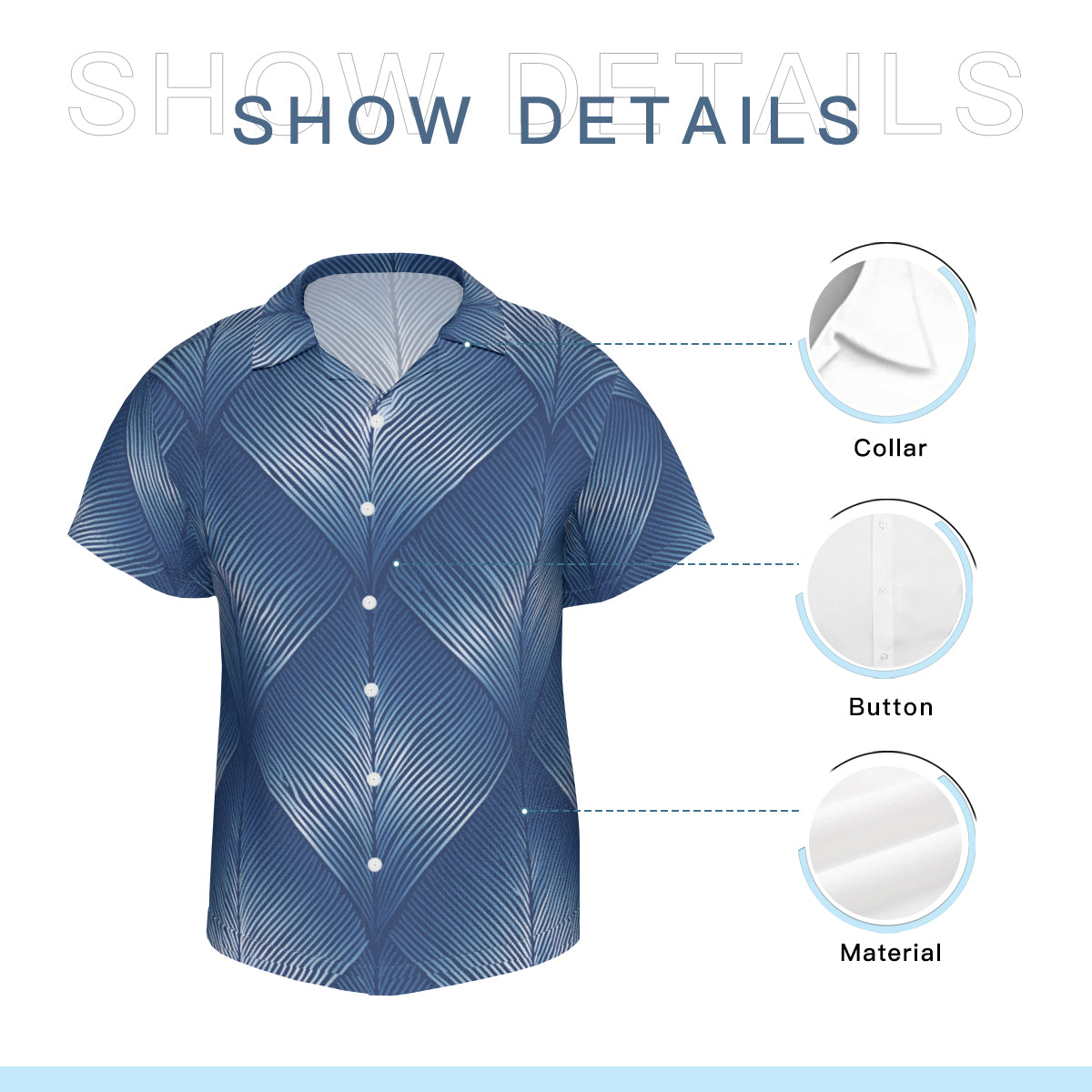 Blue Hawaiian Shirt