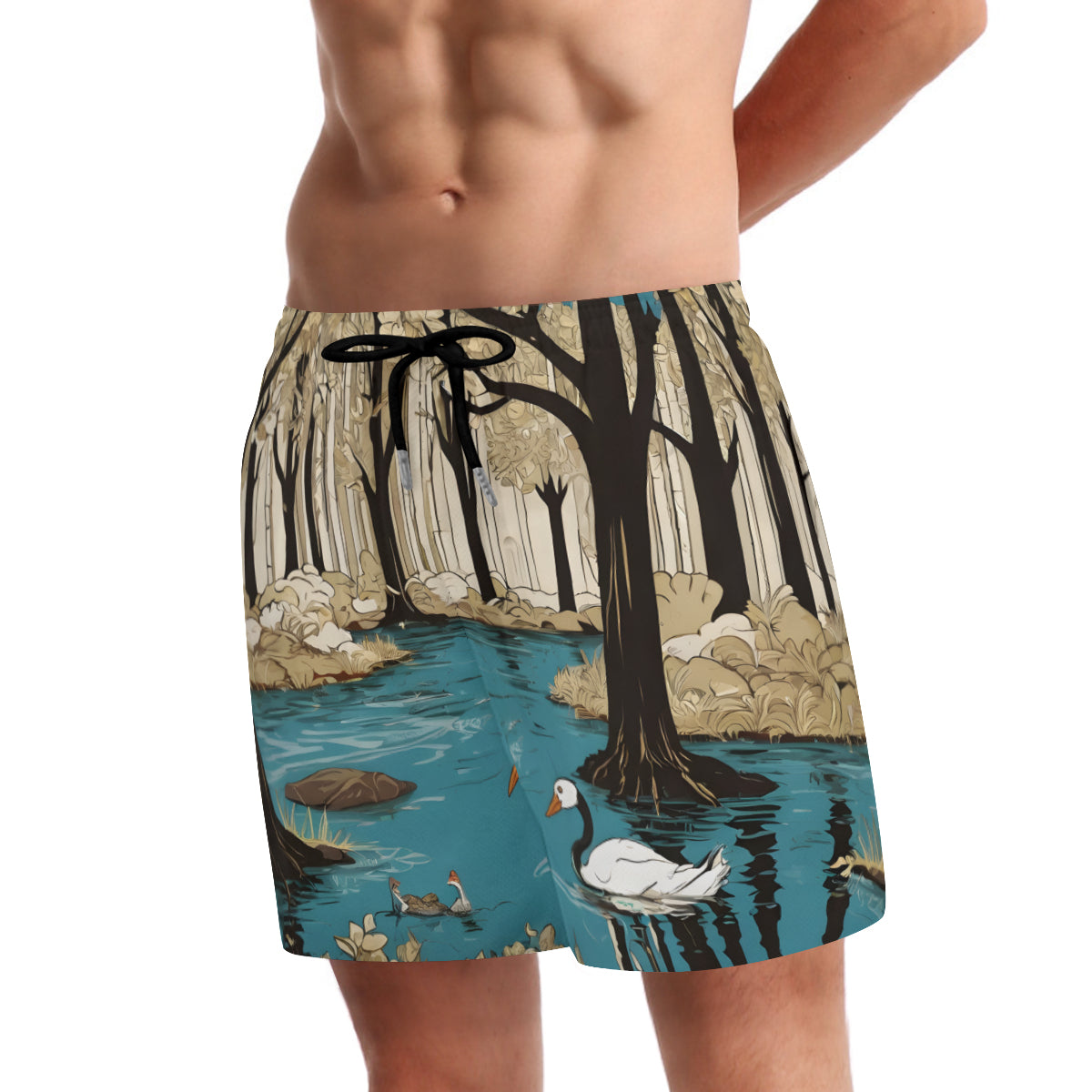 Landscape Wonder Short Sports Beach Shorts (Multifaceted Design) | Polyester