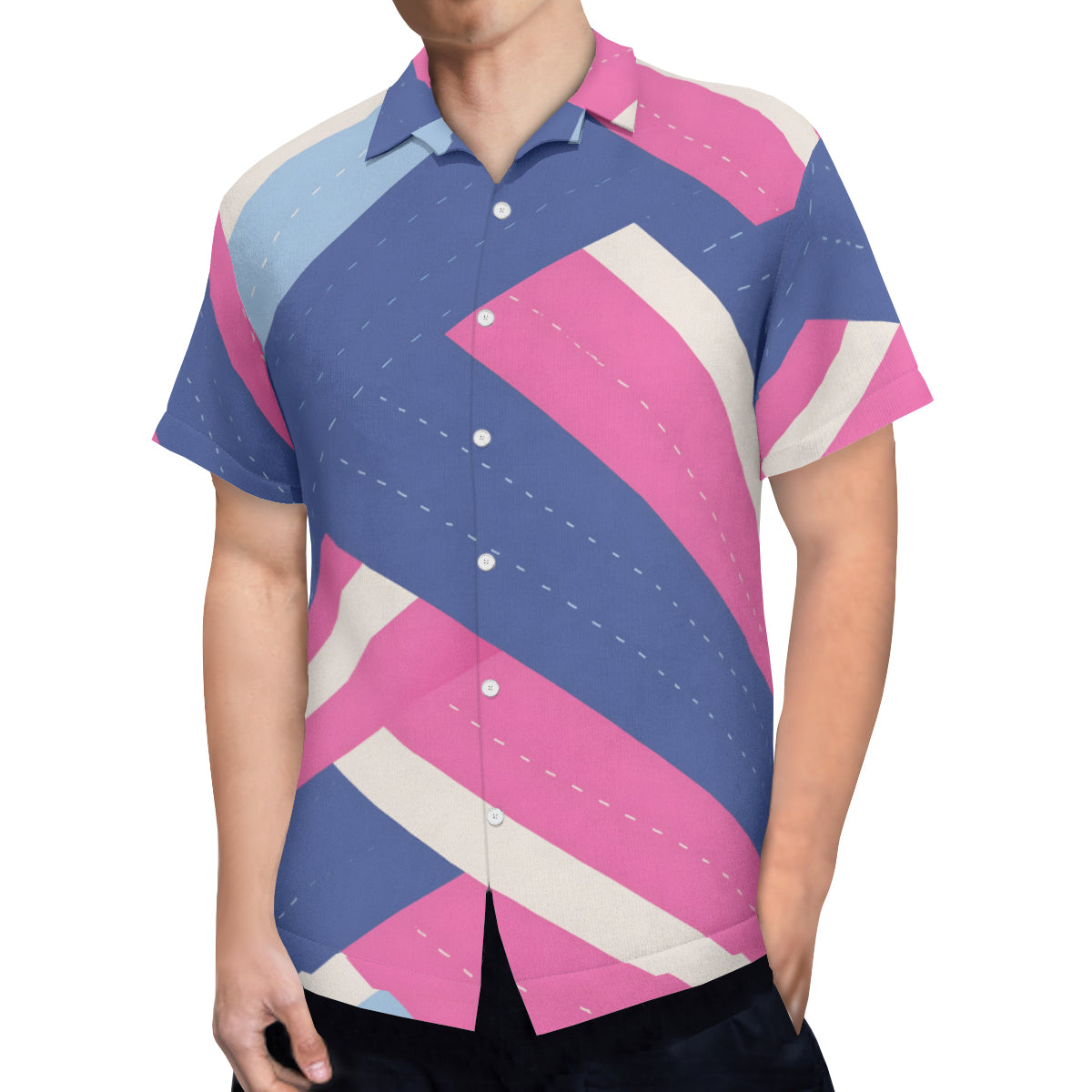 Abstract Hawaiian Shirt(No chest pocket)