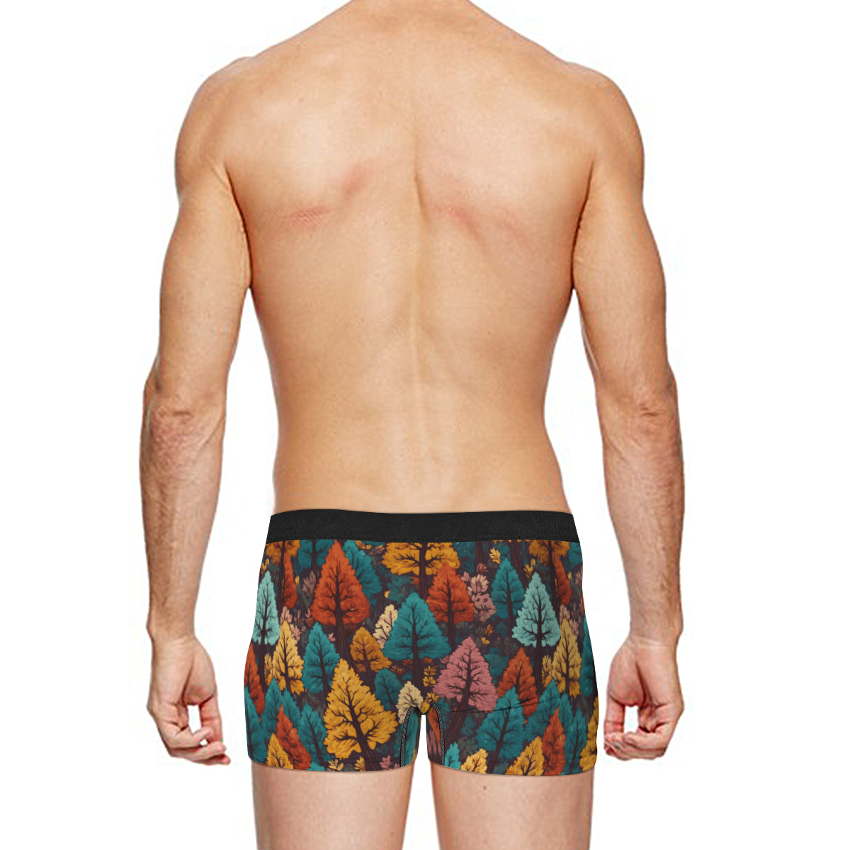 Beautiful Floral Men's Underwear (Front and Back Design)丨Polyester