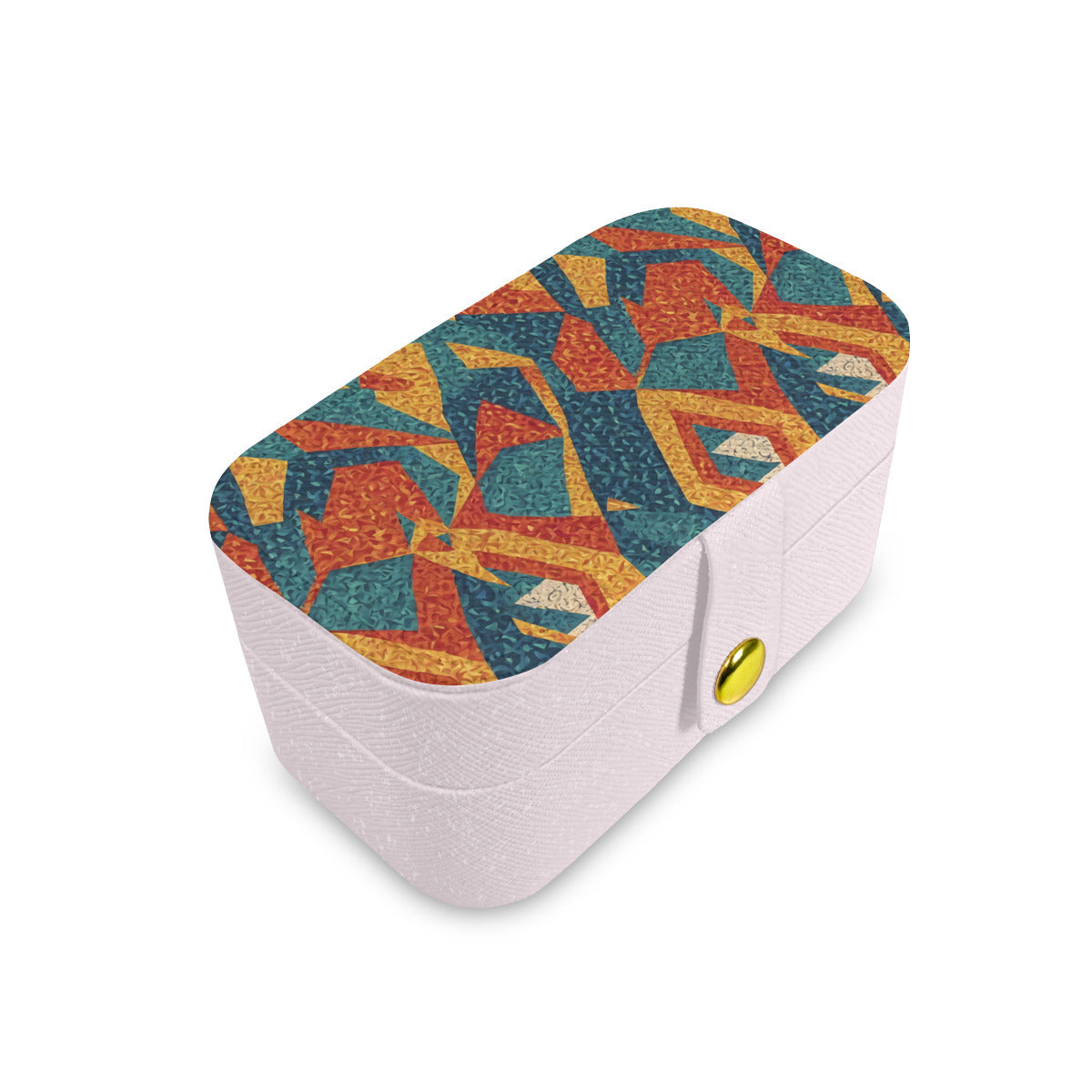 Abstract Pattern Personalized Portable Jewelry Box | PU