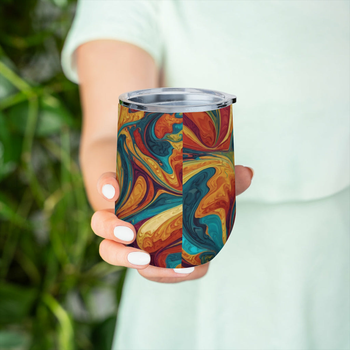 Colorful Design Stemless Wine Tumbler(350ml/12oz)| Stainless steel 304