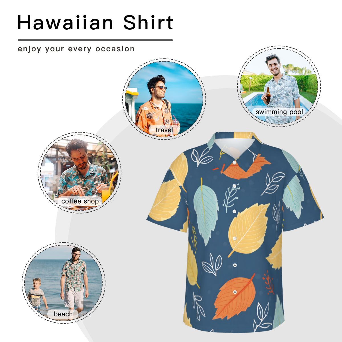 Beautiful Floral Hawaiian Shirt | Polyester